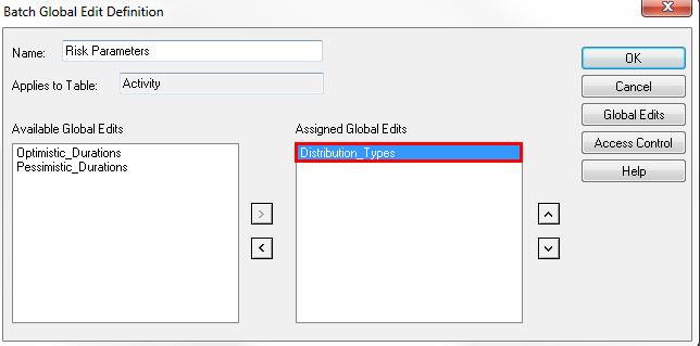 The Distribution Types global edit now appears within the Assigned