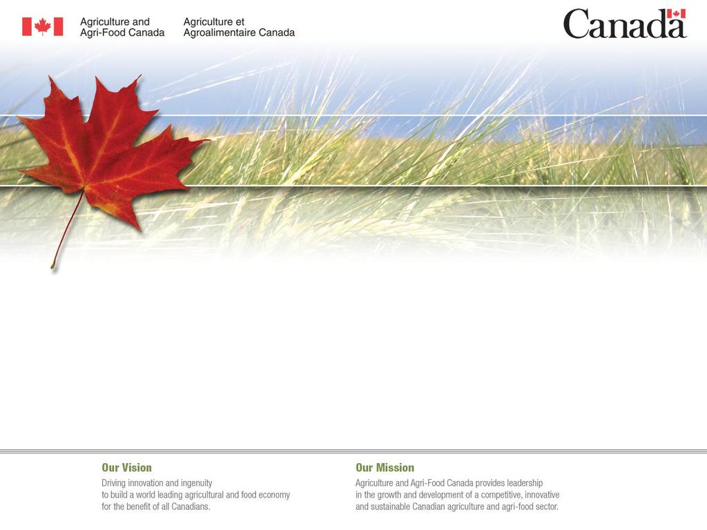 AAFC s Role in the Canadian Agri- Based Bioeconomy