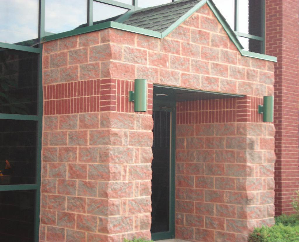COLORCAST MASONRY UNITS Smooth Polished The ability to blend two colors to create a