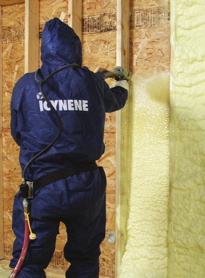 Only Icynene Delivers Products To Address Your Insulation Needs Icynene insulation products can play a key role in energy efficient and environmentally responsible design, and are used in many of the
