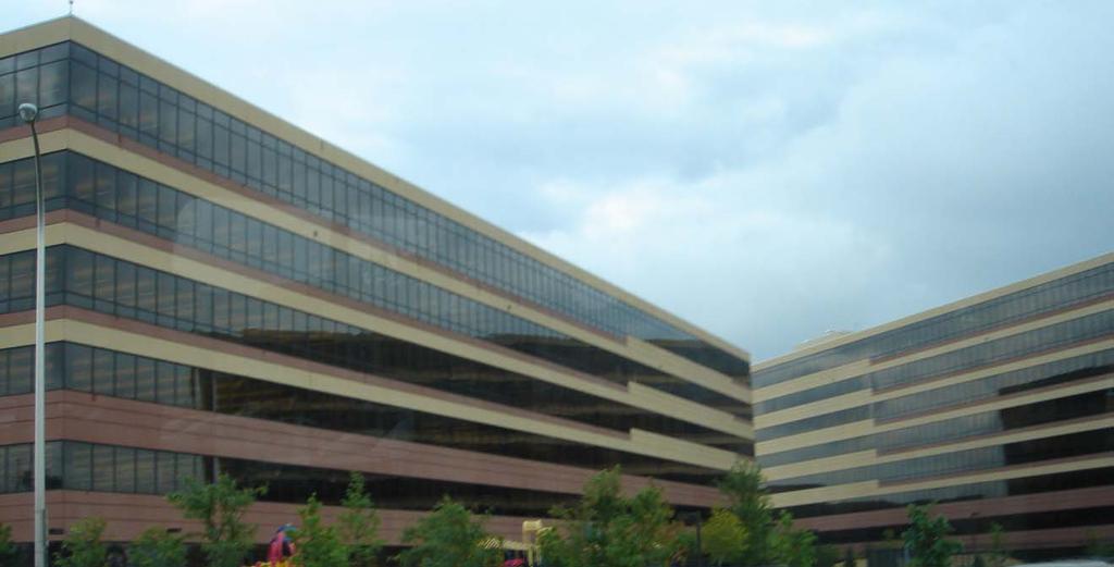 General Background Information: The Best Buy corporate campus consists of four buildings connected by a central hub.