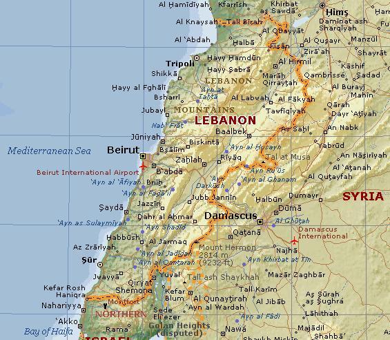 Basic Facts Official name: Republic of Lebanon Capital: Beirut Area: 10,452 sq km Main Port: Beirut on the Mediterranean Sea Population: 3,874,050 (2006 estimate)