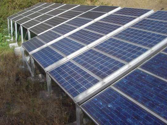 Remote Areas (Mexico) A solar panel in Marla, Cirque de