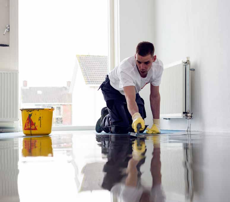 Sikafloor Level LEVELING SOLUTIONS A PERFECTLY EVEN AND SMOOTH FLOOR SUBSTRATE surface plays an important role in the final result and service life of the floor, no matter what kind of floor covering