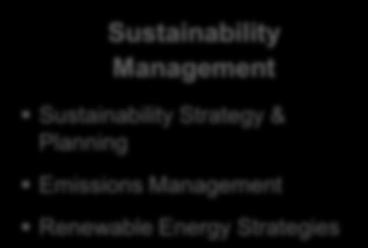 Strategy & Planning Emissions Management Renewable Energy Strategies Energy Asset