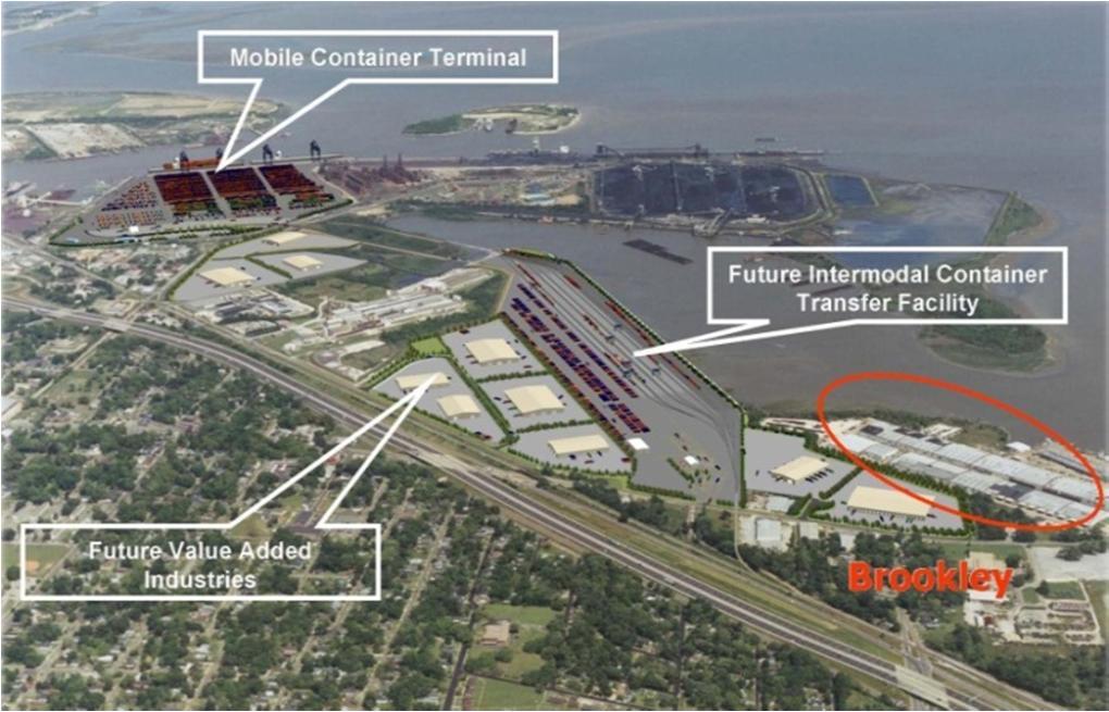 Together Mobile Container Terminal will provide containerized cargo shippers with access to global networks covering all possible trade routes to and from the Port of Mobile.