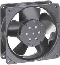 IP68 AC axial fans Series 4000ZU 119 x 119 x 38 mm High air flow and minimal noise level Aerodynamically shaped, driven by shaded pole motor External rotor dynamically balanced in two planes Fans can