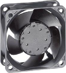 15.75 (400±10) 2.28 (58) IP68 DC axial fans Series 630U 60 x 60 x 25 mm Very rigid compression curve for high air flow at high back pressure.