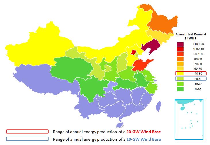Distribution of Heating Demand in China
