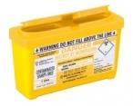 1. Sharp Container 1 L Pail type polypropylene Sharp Containers. 1 Liter; Autodrop Phlebotomy; Yellow; 120 mm H x 205 mm L x 68 mm W.