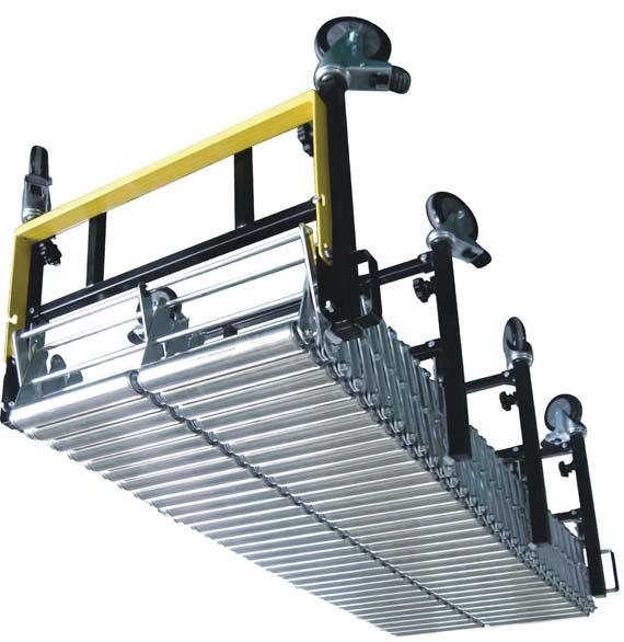 Flexible conveyor can be packed away when not in use