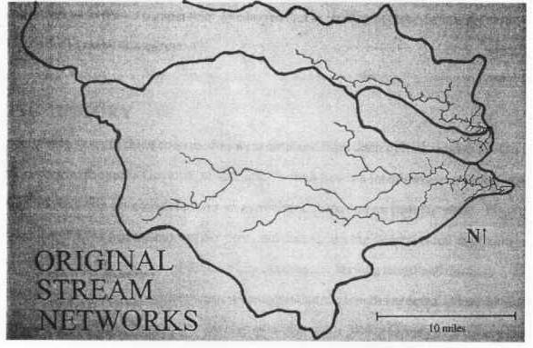 Rush & High Island Creek Watersheds Circa 1900 (After