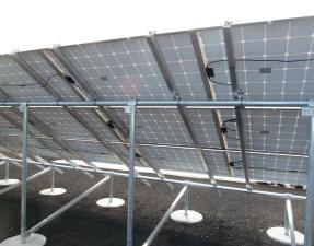 Solar arrays in our area are usually stationary mounted and do not move or tilt.