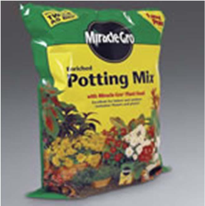 Polyethylene - EB cured film pouches Silver Award Winner in Printing Achievement (2004 Flexible Packaging Achievement Award) Scott's Miracle-Gro Potting Mix Bag developed by Exopack, LLC using