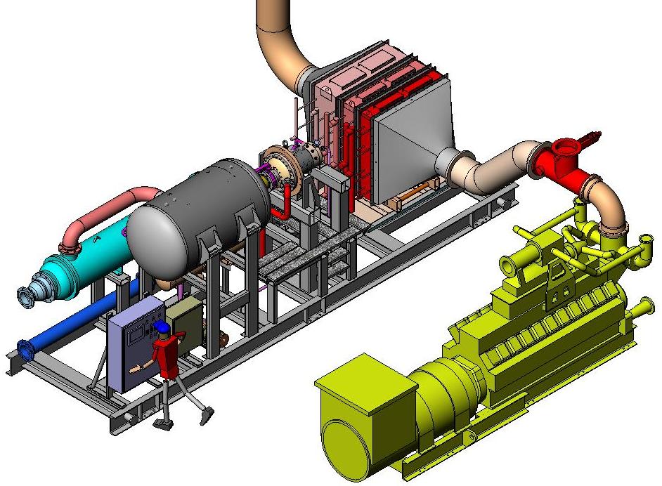 ORC System Layout Heat Exchangers Recuperator