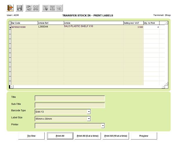 Once you locate the invoice you desire, you can click on "Preview" to view it on screen, or "Print" to reprint it. You can also export the invoice to excel by clicking on "Export Detail".