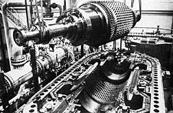 Figure 2.5 Oberhausen 2 helium turbine 2. High temperature helium test facility (HHV) [18] The HHV facility was built at KFA, Juelich, Germany for testing of large scale helium turbomachinery.