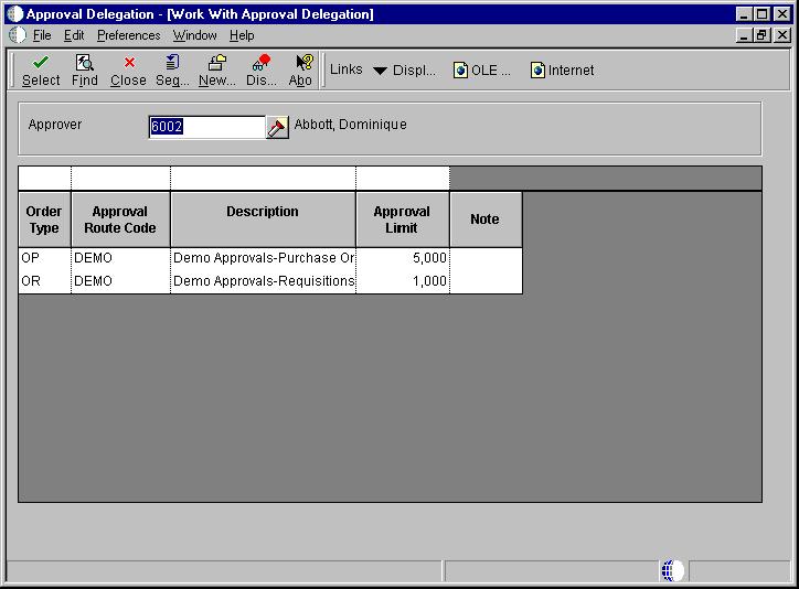 To transfer approval authority From the Order Generation/Approve/Release menu (G43A13), choose Approval Delegation.