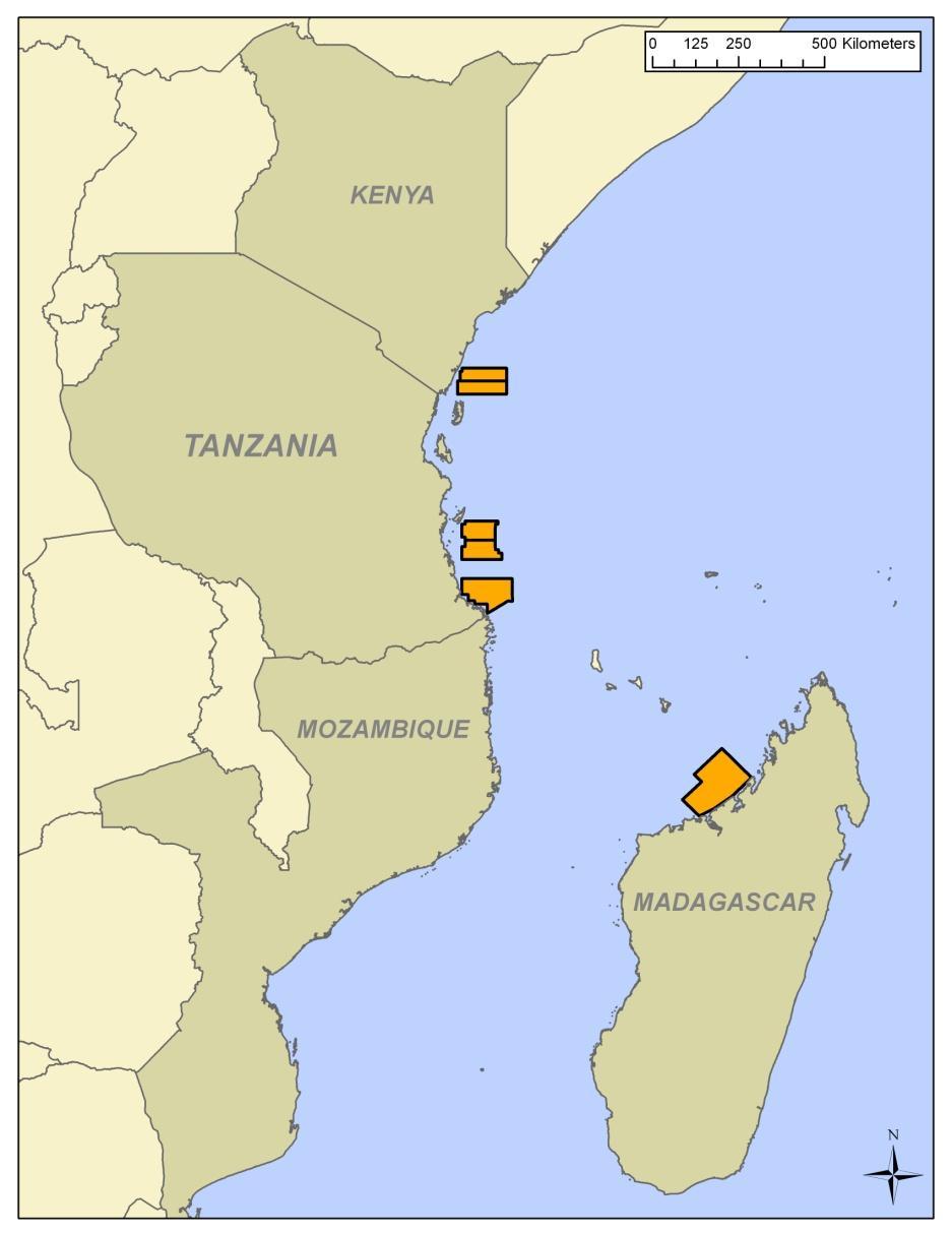 Emerging hydrocarbon province Relatively unexplored frontier play East Africa: new exploration hotspot with recent material discoveries Reliable government institutions Favorably
