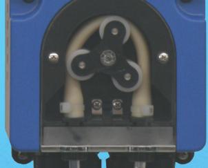 PVDF pump head and associated valves such as