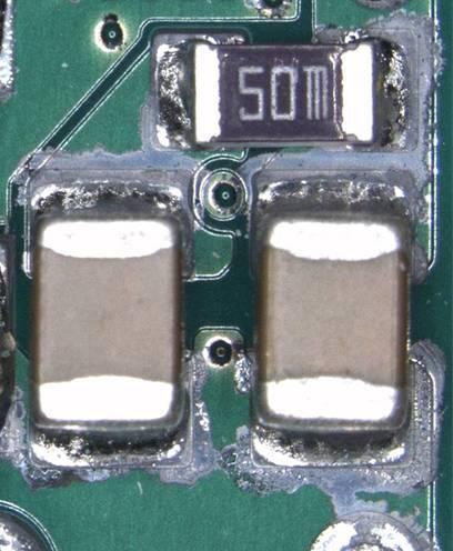 boundary area and corrosion without creep in the non-soldered area was repeatedly observed across the entire circuit board.