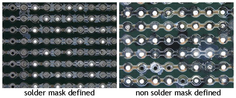 Figure 11 Board assembled with aqueous ORL0 flux after 5 days MFG test This conclusion is supported by the fact that the non-soldered area on the bottom side (protected by the mask during wave