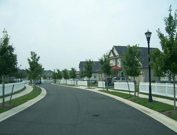 LOW-DENSITY RESIDENTIAL STREETS: Pervious Paving Different Options for Pervious Paving In low-density residential streets, pervious paving can be used in the parking zone.