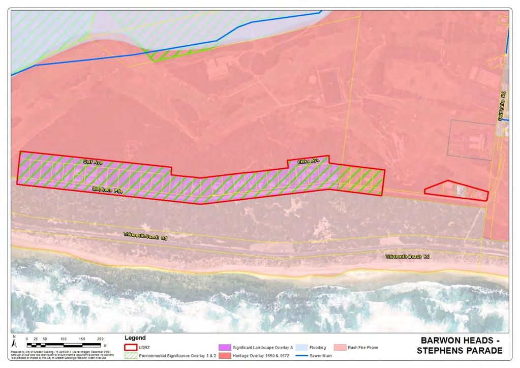 8. Discussion Each of the LDRZ areas is discussed below including a description of the area, a list of opportunities and constraints, a map showing any planning controls affecting the site and