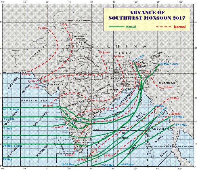 to support the crop until the arrival of the monsoon 2017/18 crop seen in a 24.5 Mt range Maharashtra is seen recovering at 8.