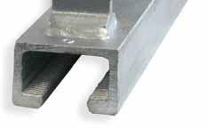 Resolves tolerance issues Allows for large tolerances, which are common in connections to concrete constructions.
