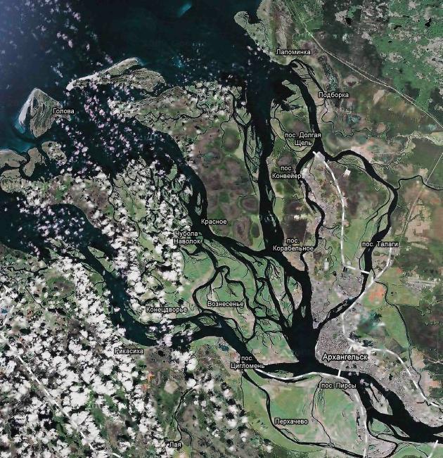PORT OF ARCHANGELSK The Ekonomiya Port-area is located in 18,5 nautical