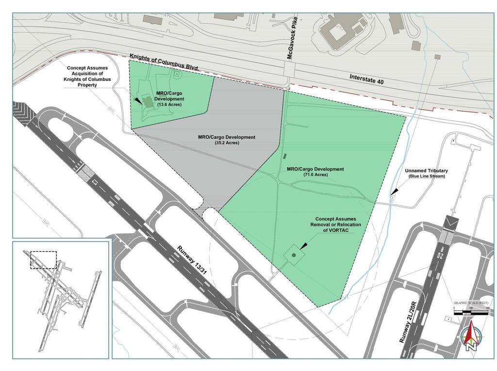 Airport Development Concepts On-Airport Development North of Runway 13/31 (B)