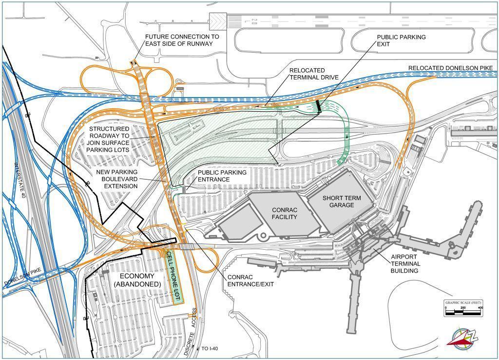Airport Development Concepts Roadway Concept 2 Relocate Donelson Pike &