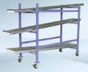 Galvanized steel side channels, 3/4 diameter tempered aluminum full width rollers and full length 3 /1 steel axles handle