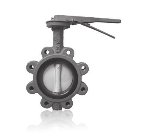 Viton (50mm ~ 600mm) 10bar (700mm ~ 1000mm) : Lever / Wormgear operator, Wafer connection LUG TYPE BUTTERFLY VALVE BFV-L : 50mm ~ 600mm : Body - Cast iron / Ductile iron Disc - Ductile iron /