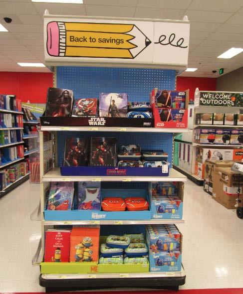 GNC s Involvement with BTS GNC was awarded almost all of the signage and displays for Target s In-Store Back-To-School Campaign.