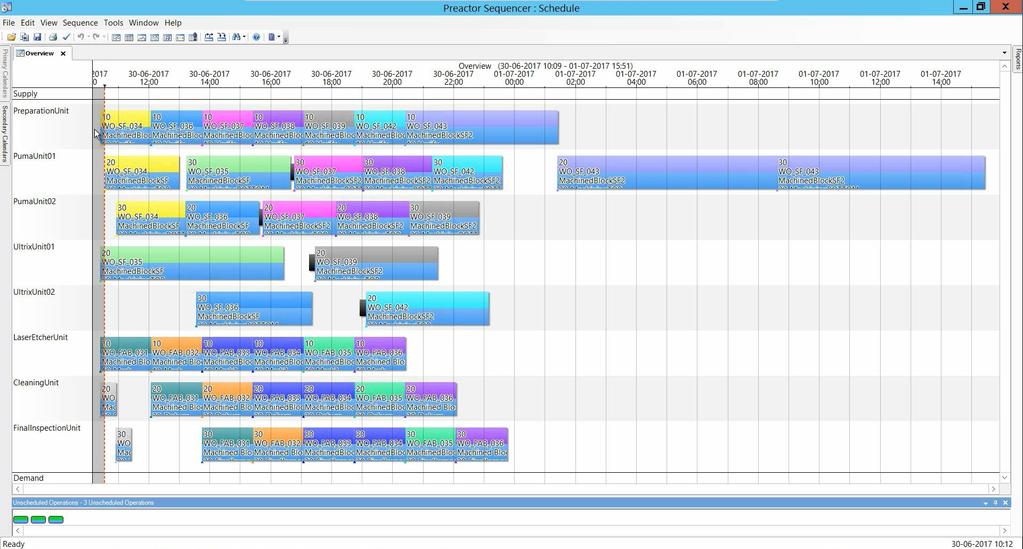 Production Execution - Use Case 1 Advanced Planning and Scheduling