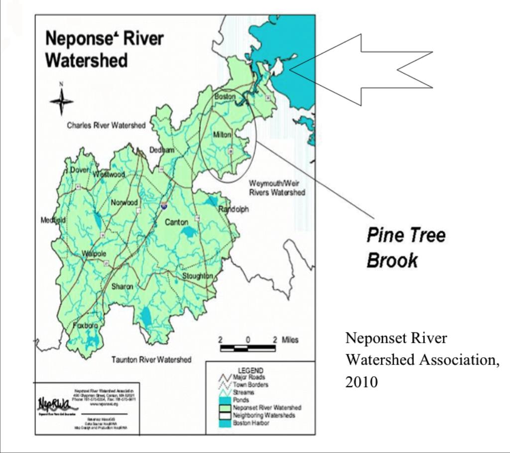 Marcelo Almeida EEOS 121 Lab #2 Materials: two adjacent topo maps showing the Pine Tree Brook Watershed 11" X 17" xerox of a topographic map of the Pine Tree Brook watershed 11" X 17" piece of