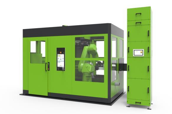 (Image: ENGEL) Developed by ENGEL, the automation cell easicell keeps the