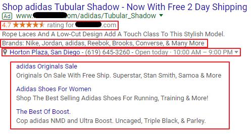 Q4 Execution Ad Extensions The Basics Sitelinks, Callouts Structured Snippets Consider adding top product