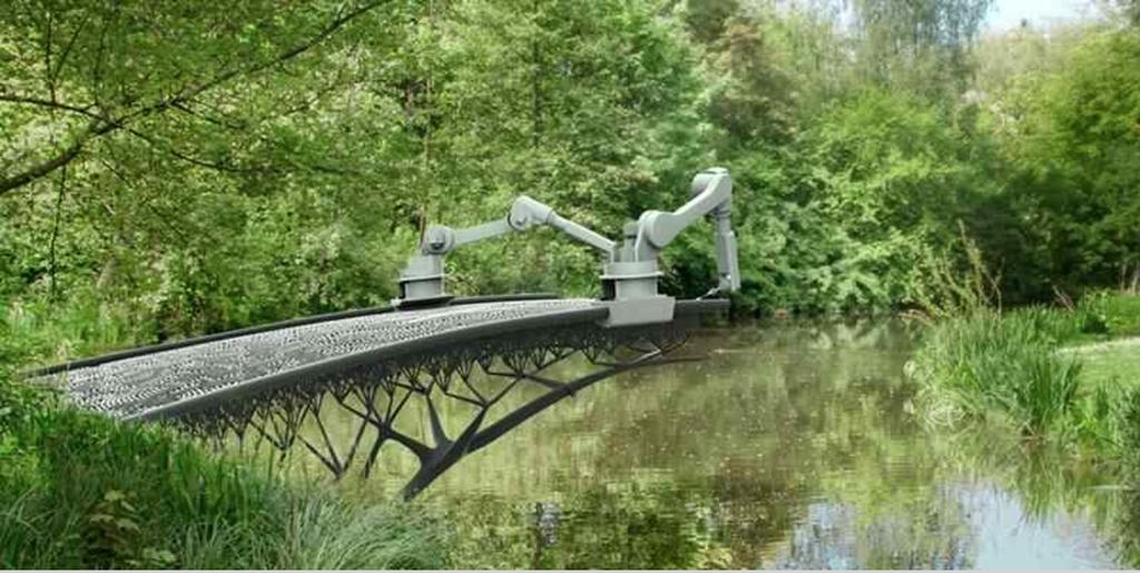 3D Printing: Opportunities MX3D: Stainless steel bridge 3d-printed by robotic arms on