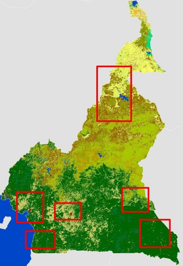 Deforestation hot spots The estimation of forest cover loss in the 3 programme zones has been done between year 2000 to 2015 based on Global Forest Change methodology developed in 2012 by Global Land