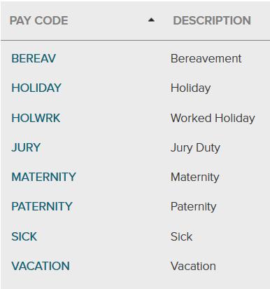 Entering Non-Worked Time Single Pay Code Adjustment: (Other than Regular).