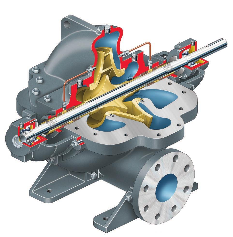LR, LRV, LLR Axially Split, General Industry Pumps The LR, LRV and LLR family of pumps provides a broad range of hydraulic coverage and low total cost of ownership.
