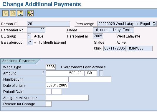 Overpayment Loan