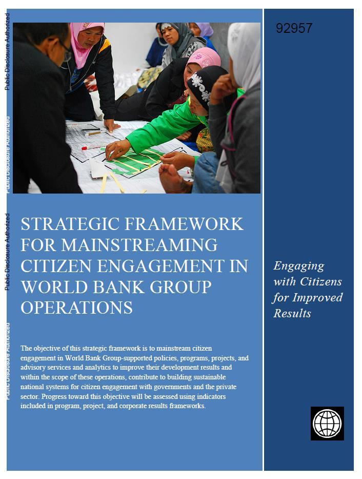 What is Citizen Engagement (CE) at the World Bank?