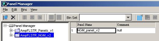 Import NGM_bins_v2: a. Select the AmpFLSTR_NGM_v2 folder in the navigation pane. b. Select File Import Bin Set to open the Import Bin Set dialog box. c.