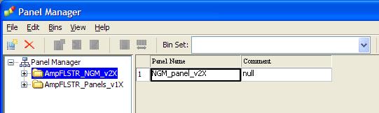 Select the AmpFLSTR_NGM_v2X folder in the navigation pane. b. Select File Import Bin Set to open the Import Bin Set dialog box. c. Navigate to, then open the NGM Analysis Files GMIDX folder. d. Select NGM_bins_v2X, then click Import.