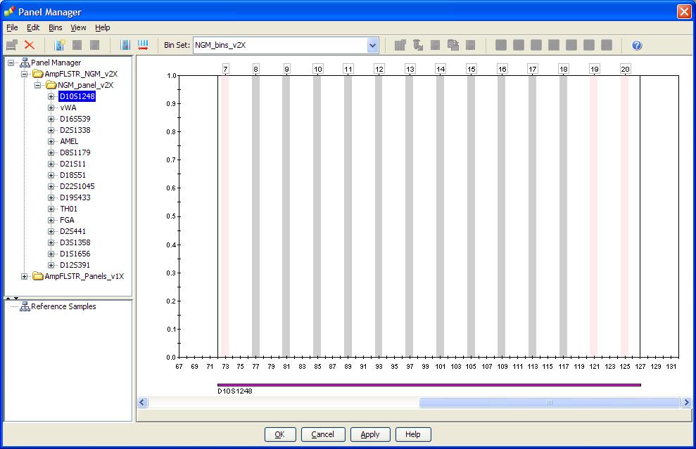 Set up GeneMapper ID-X Software for data analysis 9. Import NGM_stutter_v2X: a. Select the AmpFLSTR_NGM_v2X folder in the navigation panel. b.