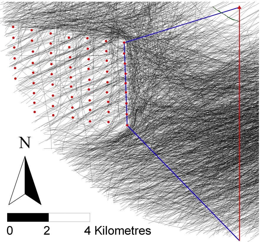 Avoidance Behavior is Significant Radar Tracks of Migrating Birds through Nysted